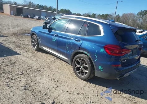 2020 BMW X3 xDrive30I z USA, uszkodzony, nr VIN 5UXTY5C0XL9B79017